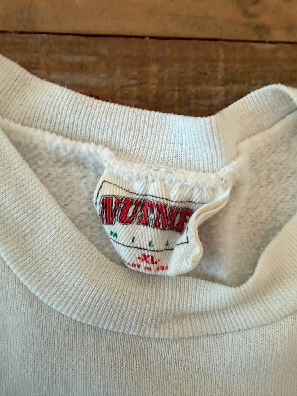 1989 Vintage Fsu Seminoles Sugar Bowl Crewneck Nutmeg Mills Men's Size Xl White View 5